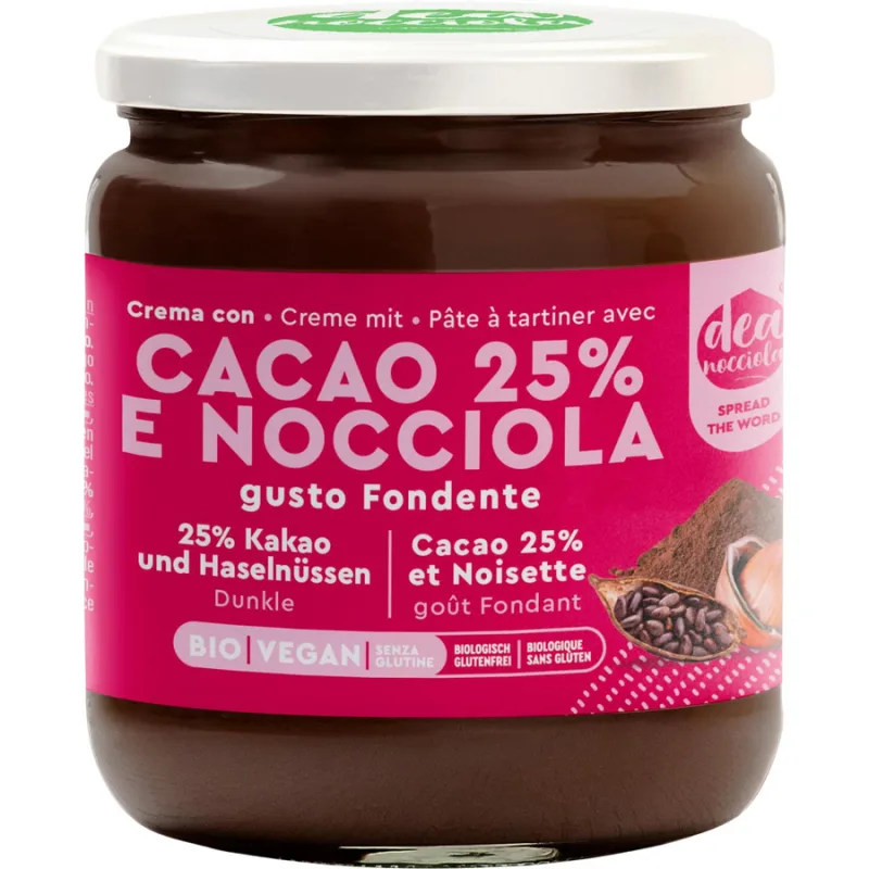 Crema de Ciocolata Fondanta cu Alune de Padure si 25% Cacao fara Gluten Ecologica/Bio 300g — preț și oferte