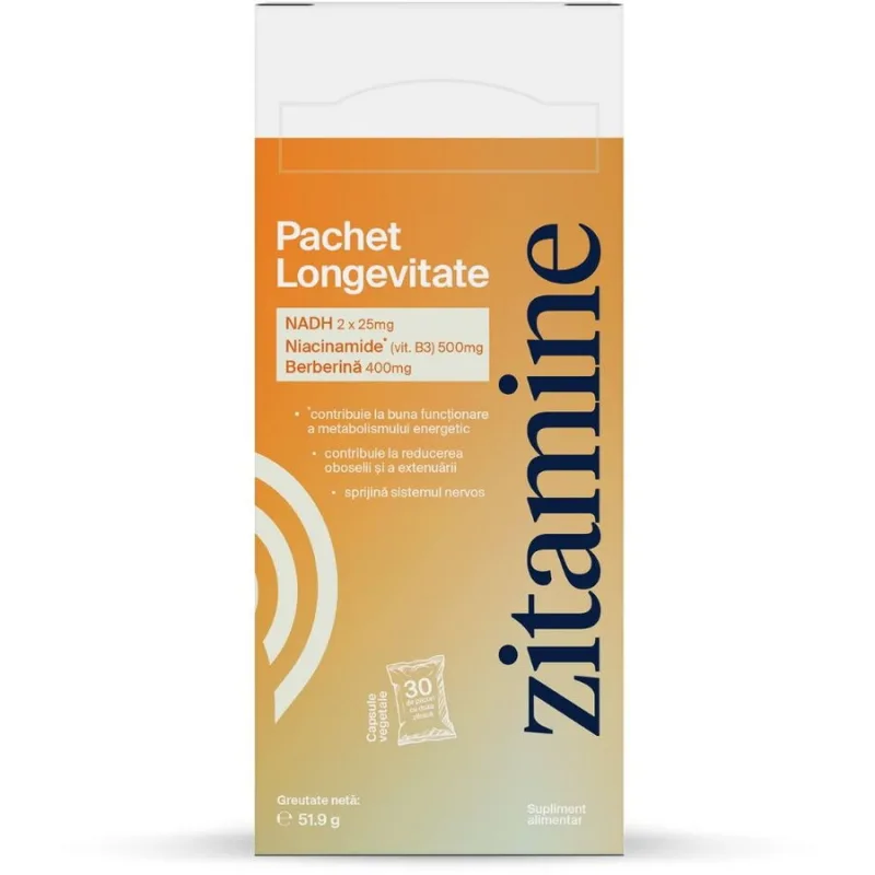 Pachet Longevitate 30 plicuri x 4cps ZITAMINE — preț și oferte