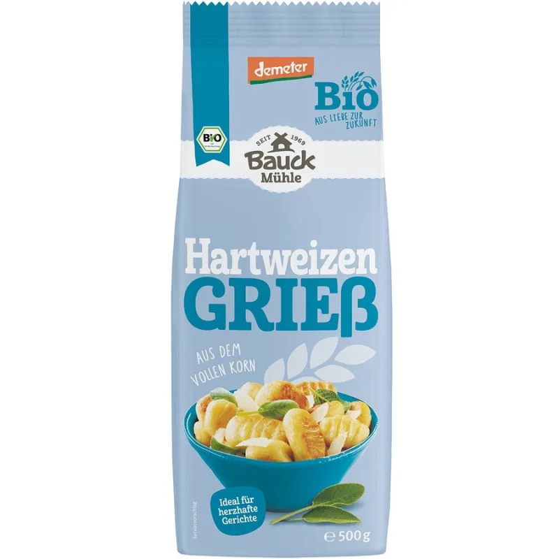 Gris din Grau Dur Ecologic/Bio 500g BAUCKHOF — preț și oferte
