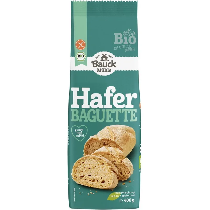 Mix pentru Bagheta din Ovaz fara Gluten Ecologic/Bio 400g Bauck Hof — preț și oferte