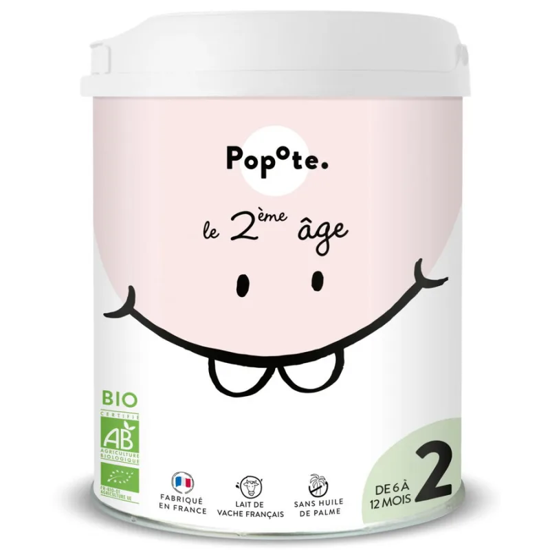 Lapte Praf Continuare (Etapa 2) pentru Copii 6-12 Luni (Gramaj Mare) Ecologic/Bio 800g POPOTE — preț și oferte