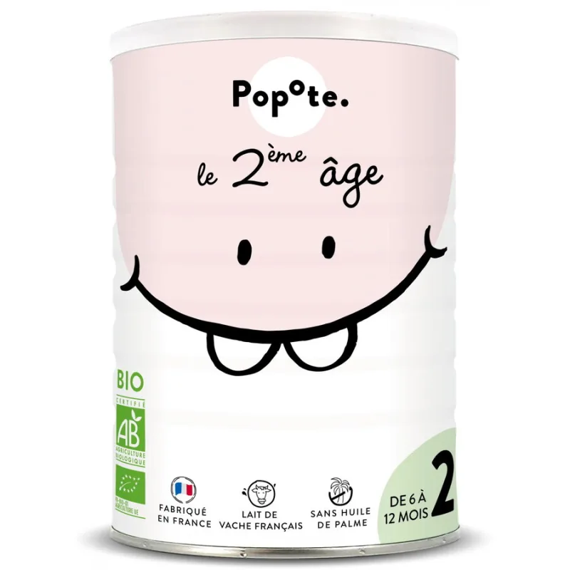 Lapte Praf Continuare (Etapa 2) pentru Copii 6-12 Luni Ecologic/Bio 400g POPOTE — preț și oferte
