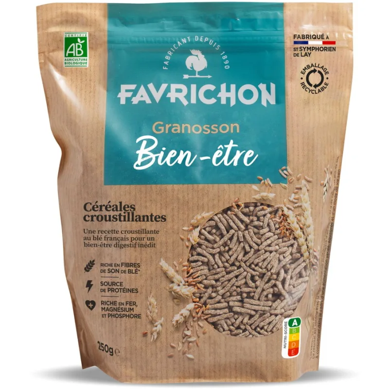 Tarate de Grau Crocante Ecologice/Bio 250g FAVRICHON — preț și oferte