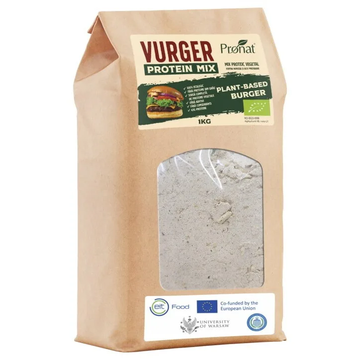 Mix Proteic Vegetal Ideal pentru Burgeri si Alte Preparate Vurger Protein Mix Ecologic/Bio 1kg PRONAT — preț și oferte