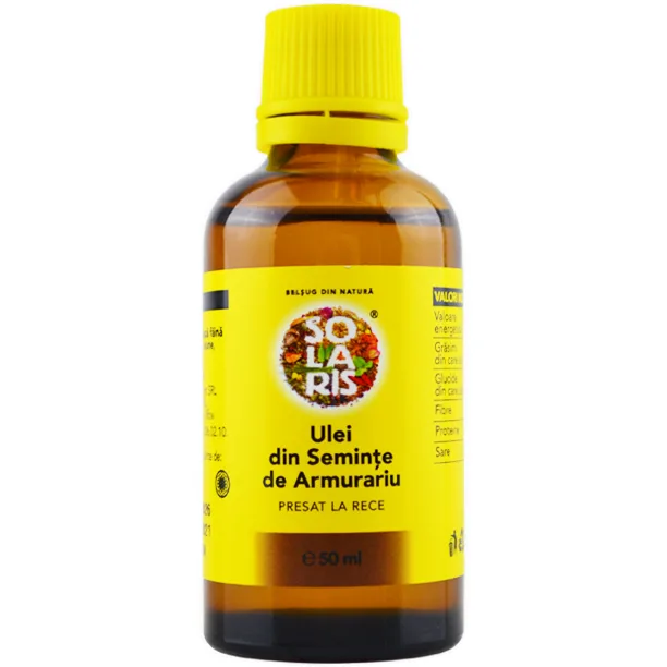 Ulei din Seminte de Armurariu Presat la Rece 50ml SOLARIS — preț și oferte