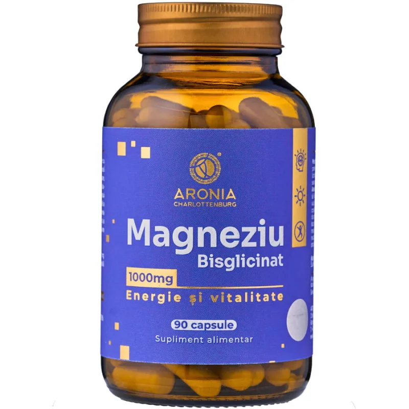 Magneziu Bisglicinat 1000mg 90cps ARONIA CHARLOTTENBURG — preț și oferte