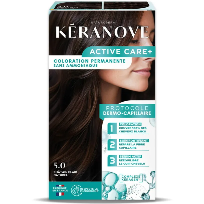 Vopsea Permanenta pentru Par fara Amoniac Saten Deschis 152ml KERANOVE — preț și oferte