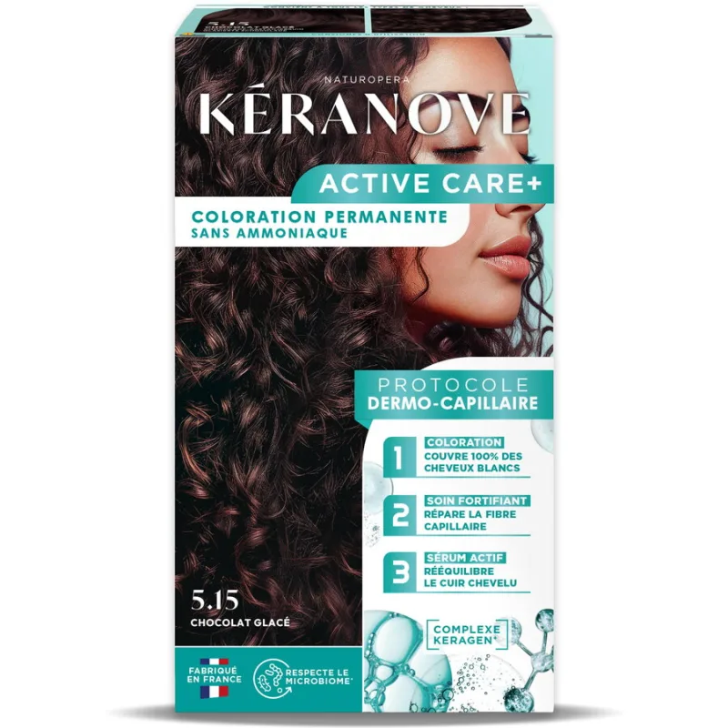 Vopsea Permanenta pentru Par fara Amoniac Ciocolatiu 152ml KERANOVE — preț și oferte