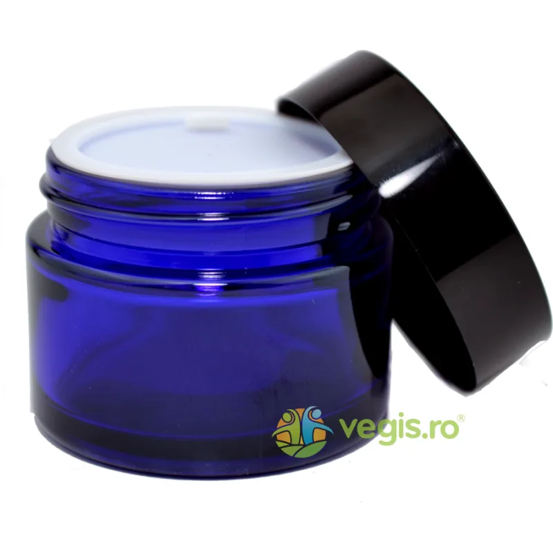 Borcan din Sticla Ele Blue cu Capac Negru 50ml MAYAM — preț și oferte