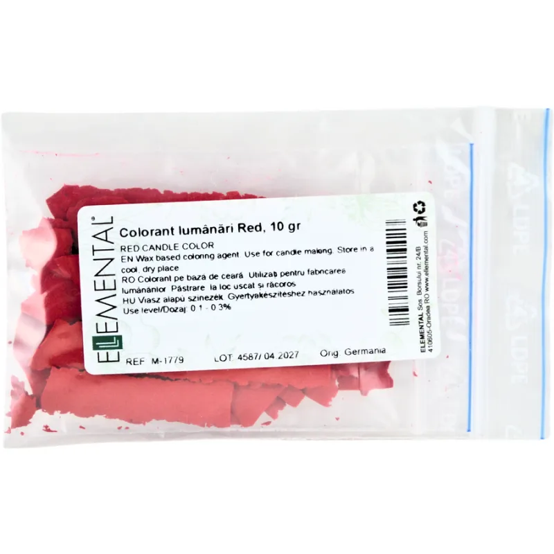 Colorant pentru Lumanari Red 10g MAYAM — preț și oferte