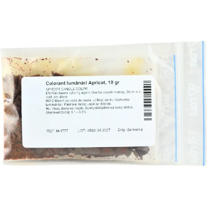 Colorant pentru Lumanari Apricot 10g MAYAM — preț și oferte