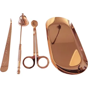 Set Instrumente pentru Lumanari Rosegold