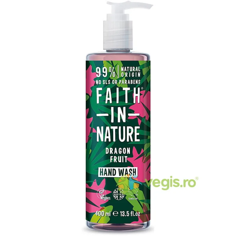 Sapun Lichid Natural cu Fructul Dragonului 400ml FAITH IN NATURE — preț și oferte