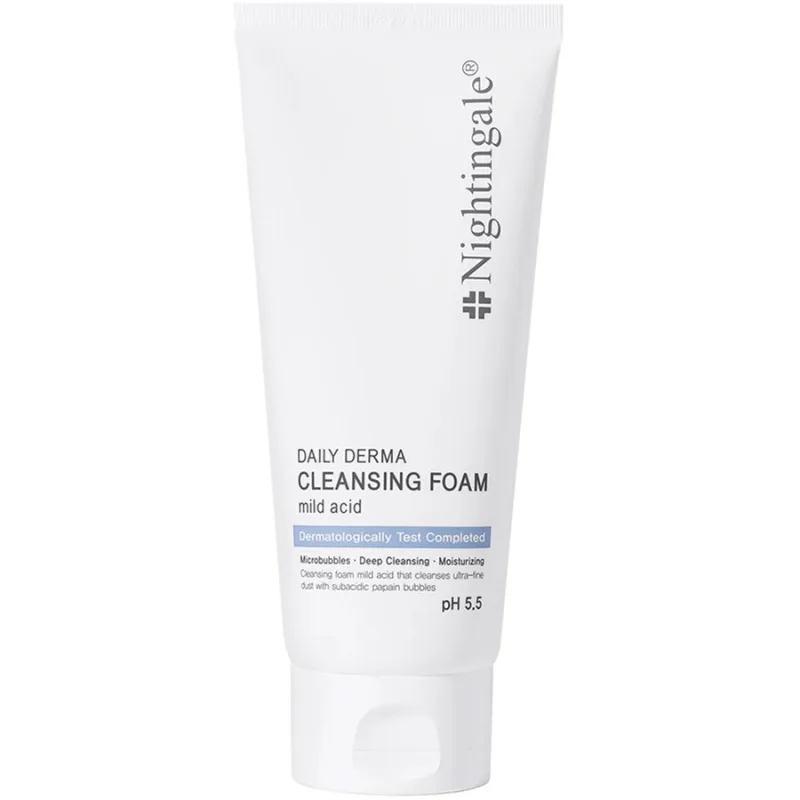 Spuma pentru Curatarea Delicata a Tenului pH 5.5 cu Efect Hidratant Daily Derma Mild Acid 140ml NIGHTINGALE — preț și oferte