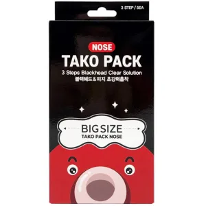 Pachet Plasturi pentru Indepartarea Punctelor Negre si Albe de pe Nas in 3 Pasi Marime Mare Tako Pack 3buc