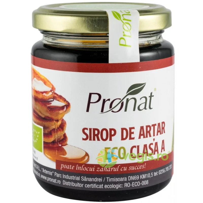 Sirop de Artar Grad A Ecologic/Bio 300g PRONAT — preț și oferte