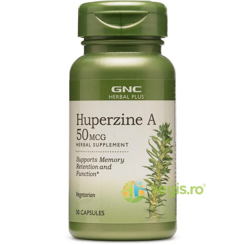Huperzina A Herbal Plus 50mcg 50cps vegetale GNC — preț și oferte
