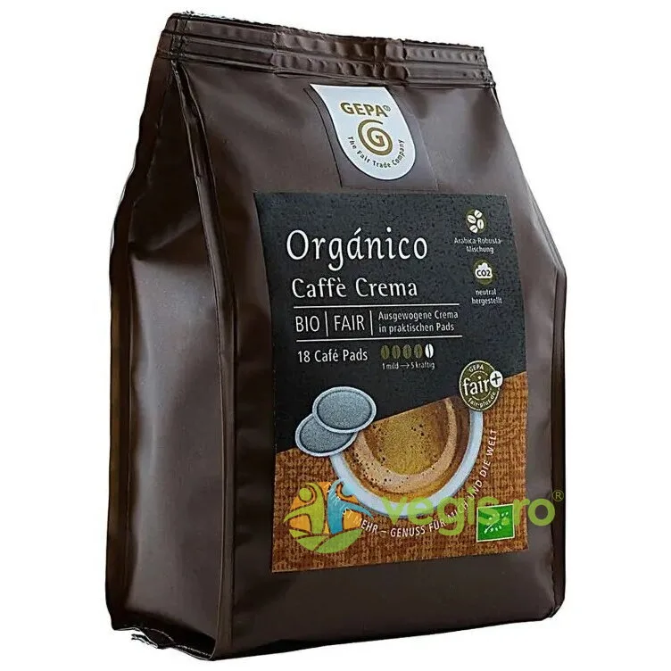 Cafea Caffe Crema Ecologica/Bio 18 paduri x 7g GEPA The Fair Trade Company — preț și oferte