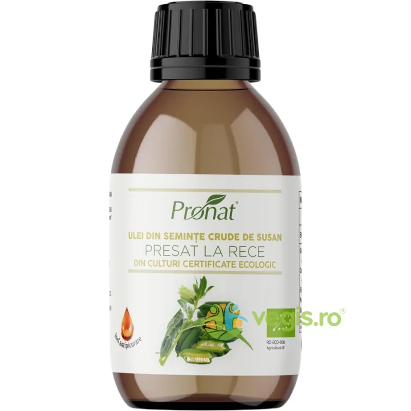 Ulei din Seminte Crude de Susan Presat la Rece Ecologic/Bio 100ml PRONAT — preț și oferte