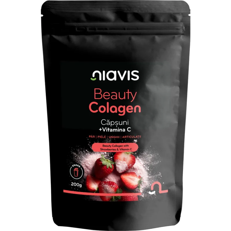 Beauty Colagen cu Capsuni si Vitamina C 200g NIAVIS — preț și oferte