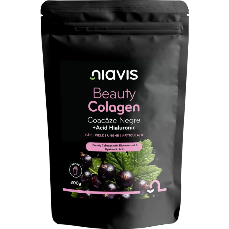 Beauty Colagen cu Coacaze Negre si Acid Hialuronic 200g NIAVIS — preț și oferte