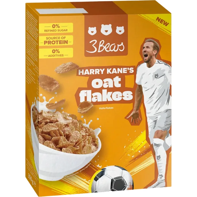 Fulgi de Ovaz fara Zahar Adaugat Harry Kane 350g 3BEARS — preț și oferte