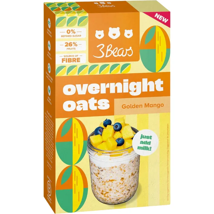 Porridge cu Mango fara Zahar Adaugat 400g 3BEARS — preț și oferte