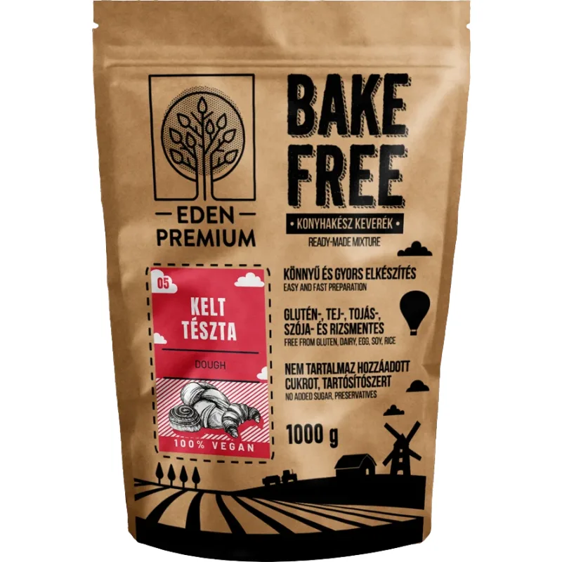 Mix de Faina pentru Aluaturi Dospite fara Gluten Bake Free 1kg EDEN PREMIUM — preț și oferte