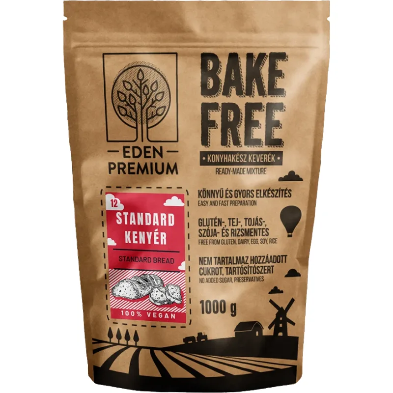 Mix de Faina pentru Paine Standard fara Gluten Bake Free 1kg EDEN PREMIUM — preț și oferte