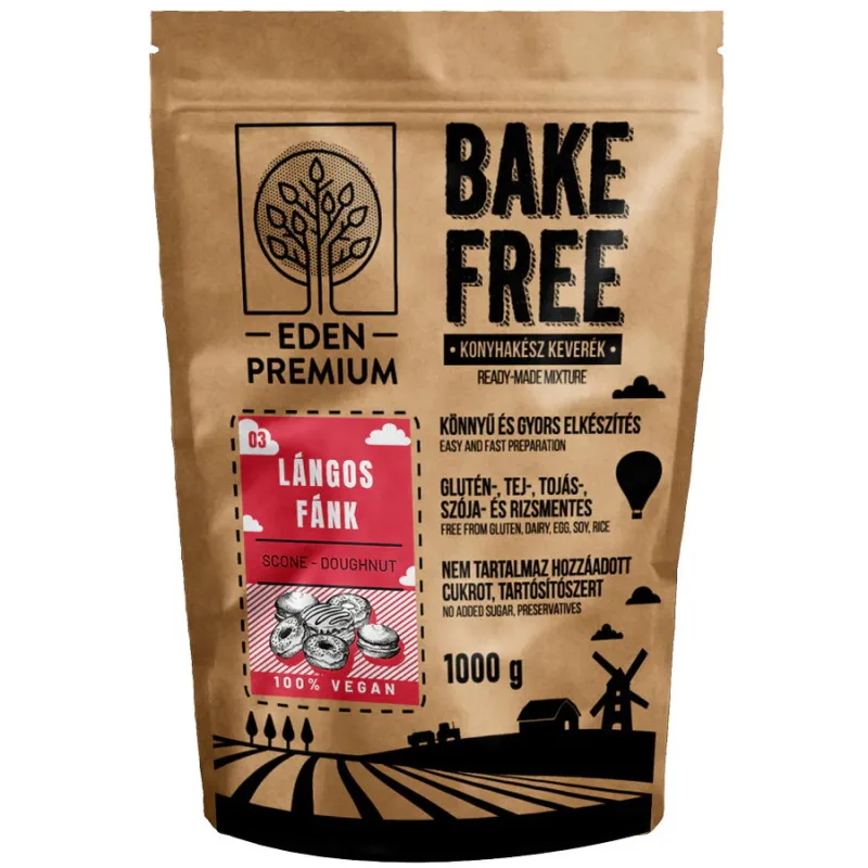 Mix de Faina pentru Langos si Gogosi fara Gluten Bake Free 1kg EDEN PREMIUM — preț și oferte
