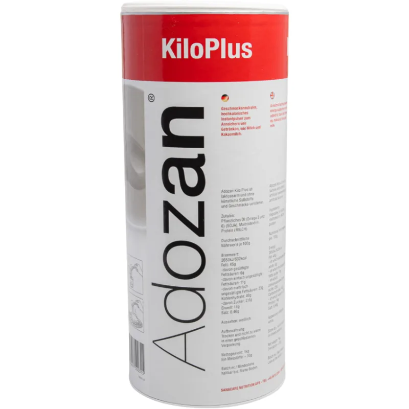 Pudra Hipercalorica Kilo+ fara Aroma 1kg ADOZAN — preț și oferte