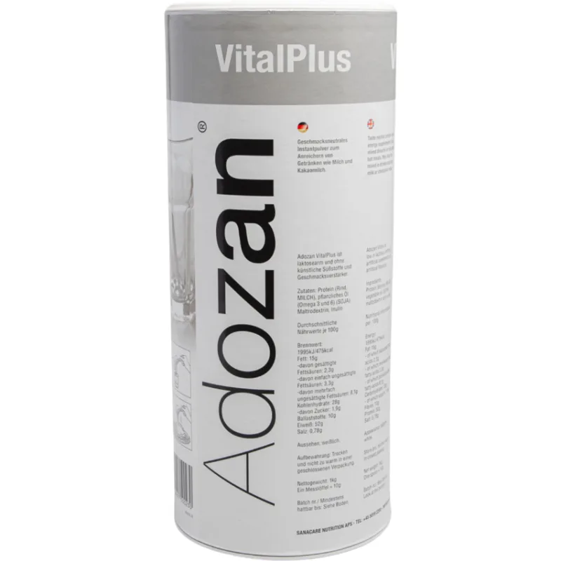 Pudra Nutritiva Completa Vital+ cu Fibre si Proteine ​​(Gust Neutru) 1kg ADOZAN — preț și oferte