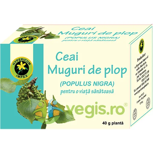 Ceai Muguri de Plop Negru 40g Hypericum — preț și oferte
