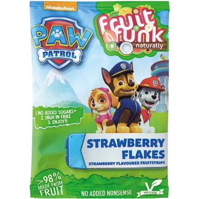 Fulgi din Fructe cu Capsuni fara Zahar Adaugat Paw Patrol 16g FRUITFUNK — preț și oferte