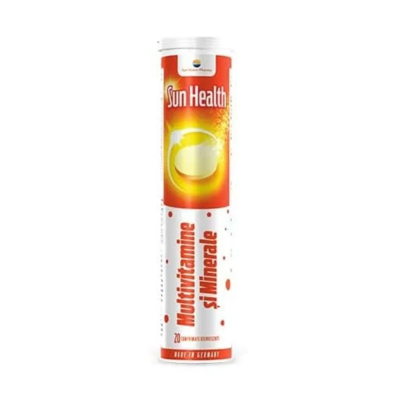 Multivitamine + Minerale Sun Health, 20 comprimate efervescente SUN WAVE PHARMA — preț și oferte