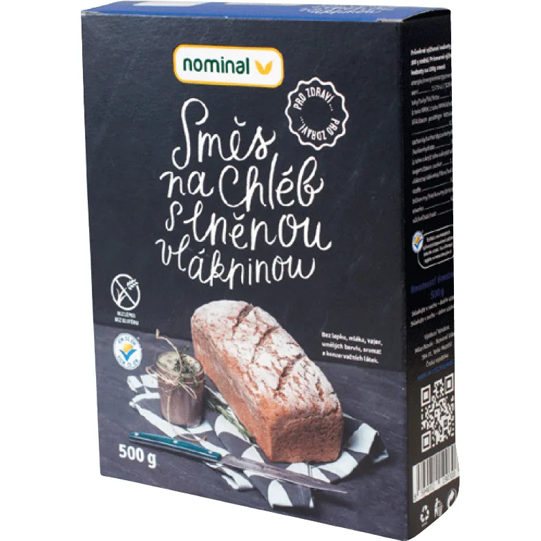 Mix pentru Paine cu Fibre de In fara Gluten 500g NOMINAL — preț și oferte