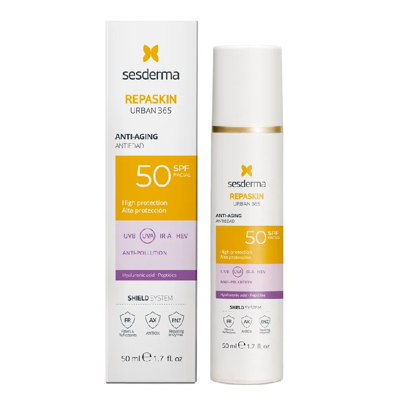 Crema pentru fata anti-aging SPF50, Urban 365 Repaskin, 50 ml, Sesderma — preț și oferte