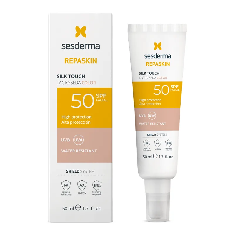 Crema de fata colorata SPF50, Silk Touch Color Repaskin, 50 ml, Sesderma — preț și oferte