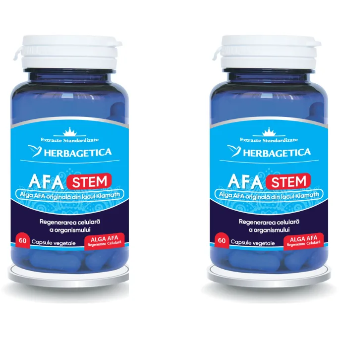 Pachet Afa Stem 60cps + 60cps (50% reducere la al doilea produs) HERBAGETICA — preț și oferte