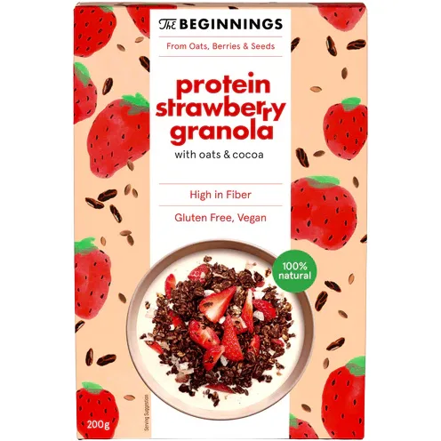 Granola cu Capsuni fara Gluten 200g THE BEGINNINGS — preț și oferte