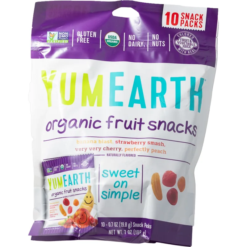 Pachet Jeleuri cu Aroma de Fructe fara Gluten 10x19.8g YUMEARTH — preț și oferte