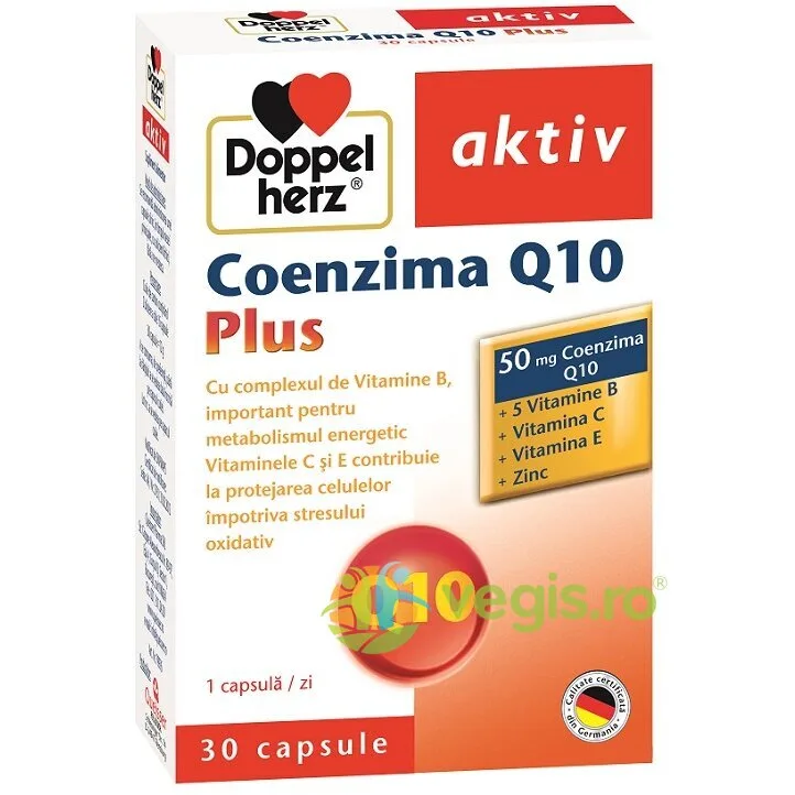 Coenzima Q10 50mg Plus Aktiv 30cps DOPPELHERZ — preț și oferte