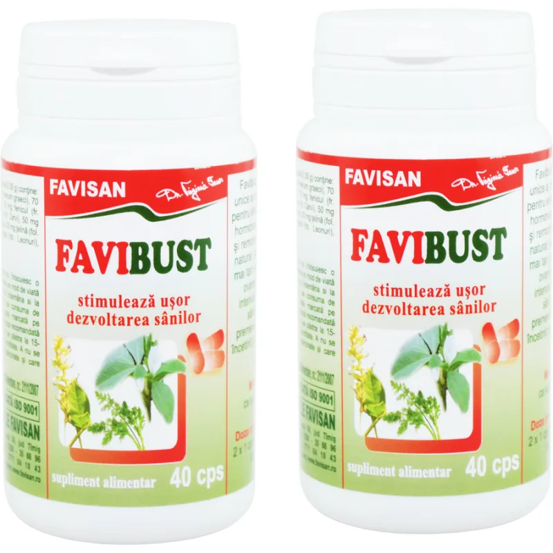 Pachet Favi Bust 40cps+40cps Favisan — preț și oferte