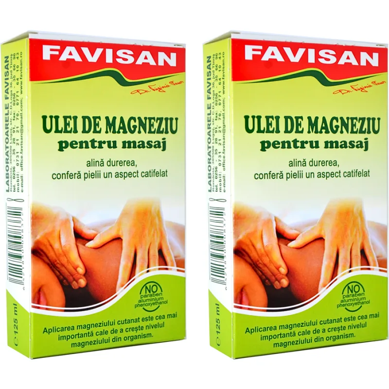 Pachet Ulei de Magneziu 125ml+125ml Favisan — preț și oferte