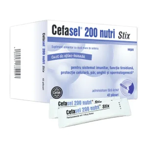 Cefasel 200 nutri Stix, 42 plicuri, Cefak