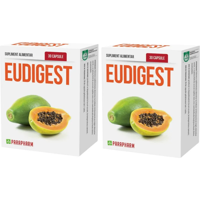 Pachet Eudigest 30cps+30cps Quantum Parapharm — preț și oferte