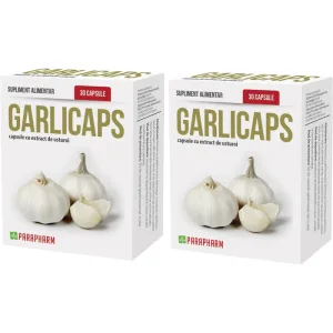 Pachet Garlicaps - Capsule Cu Extract De Usturoi 30cps+30cps