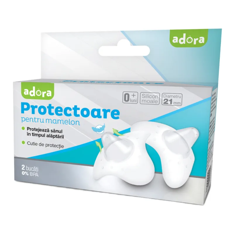 Protectoare standard pentru mamelon, 2 bucati, Adora — preț și oferte