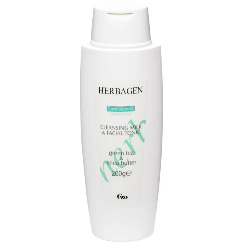 Lapte Demachiant si Tonic Facial cu Unt de Shea si Extract de Ceai Verde 200ml Herbagen — preț și oferte
