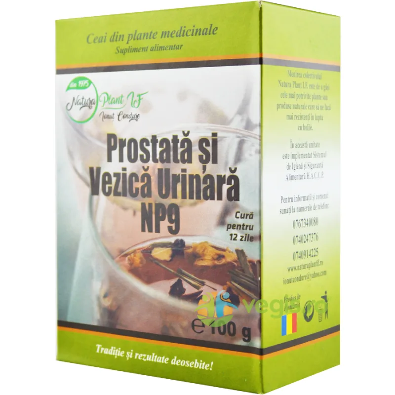 Ceai Prostata si Vezica Urinara NP9 100g NATURA PLANT IF — preț și oferte